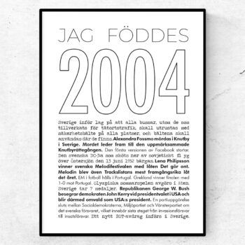 2004 linje poster