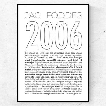 2006 linje poster