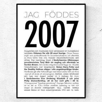 2007 modern poster