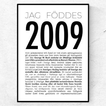 2009 modern poster