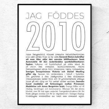 2010 linje poster
