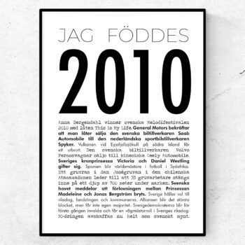 2010 modern poster