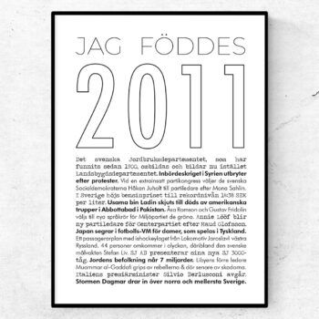 2011 linje poster