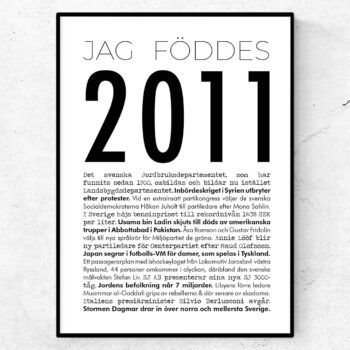 2011 modern poster