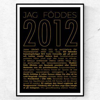 2012 guld poster
