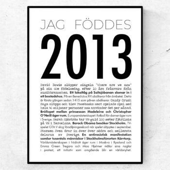 2013 modern poster