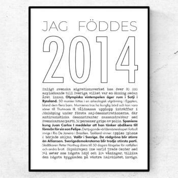 2014 linje poster