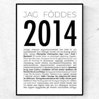2014 modern poster