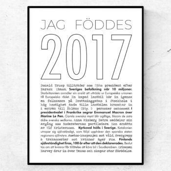 2017 linje poster