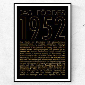 1952 guld poster