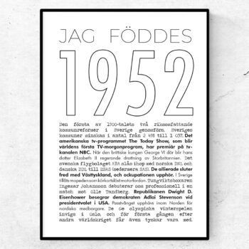 1952 linje poster
