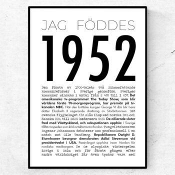 1952 modern poster
