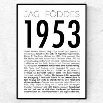 1953 modern poster