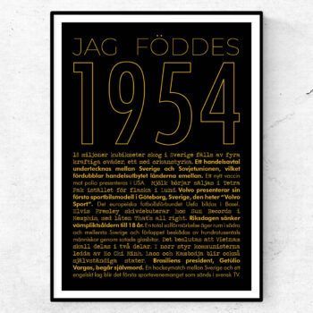 1954 guld poster