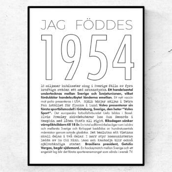 1954 linje poster