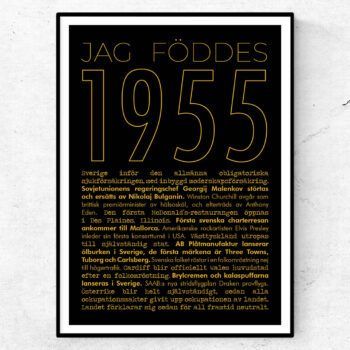 1955 guld poster