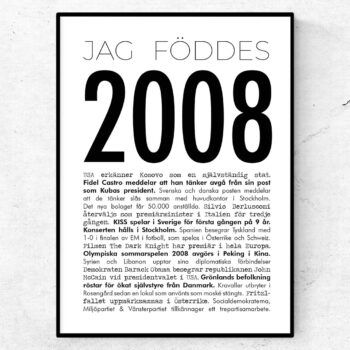 2008 modern poster