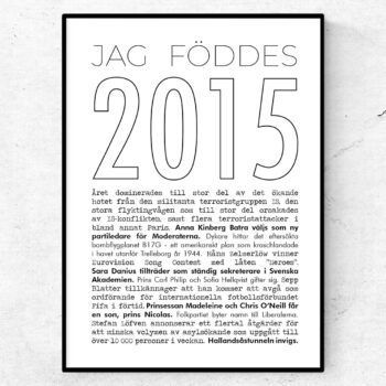 2015 linje poster