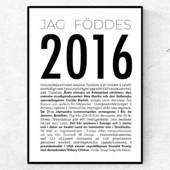 2016 modern poster