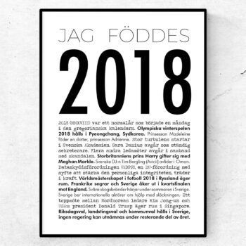 2018 modern poster