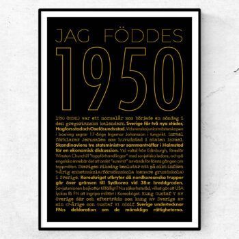 1950 guld poster