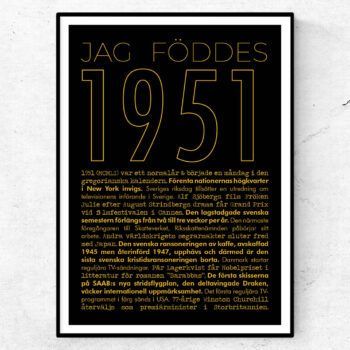1951 guld poster