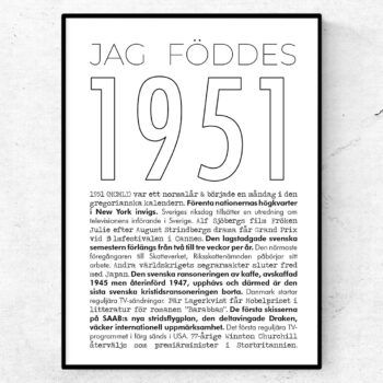 1951 linje poster