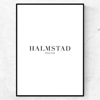 Halmstad poster tavla