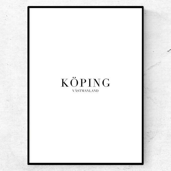 Köping tavla poster