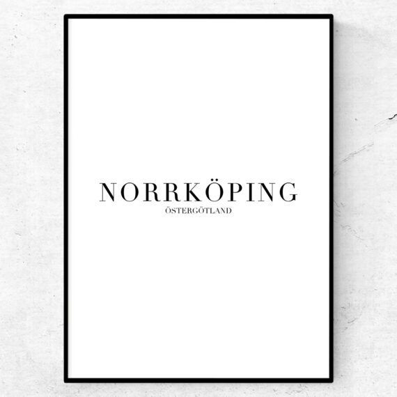 Norrköping poster tavla