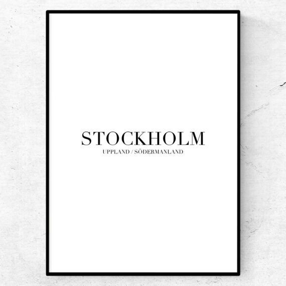 Stockholm poster tavla