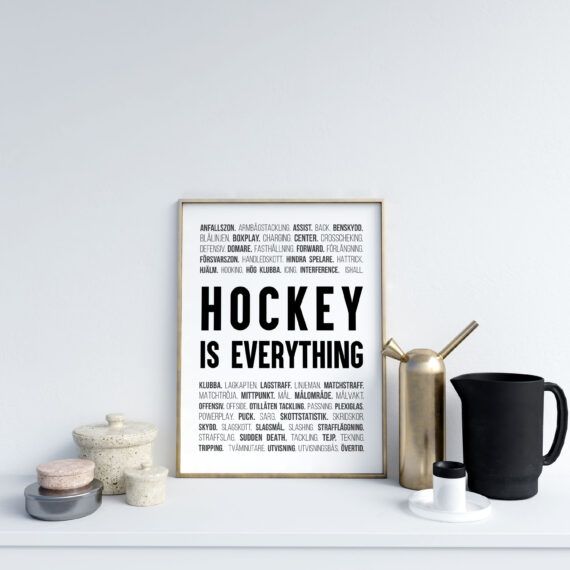 hockey ishockey poster ord tavla