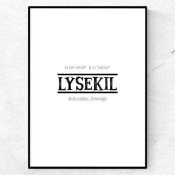 lysekil poster tavla stadsposter