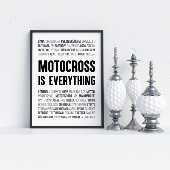 motocross poster ord tavla motocross motorcykel
