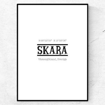 skara poster tavla stadsposter