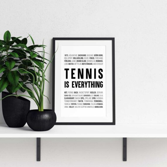 tennis poster ord tavla tennis