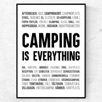 camping is everything termer ord husvagn husbil