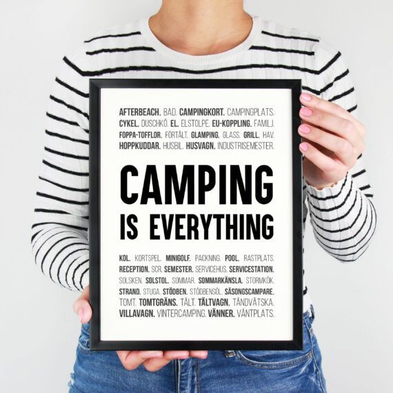 camping is everything termer ord husvagn husbil