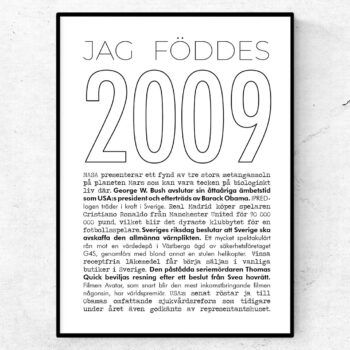 2009 linje årtalsposter