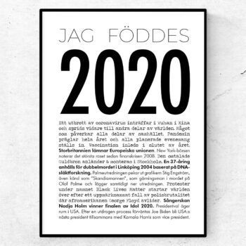 2020 årtalsposter modern