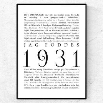 1931 poster årtalsposter