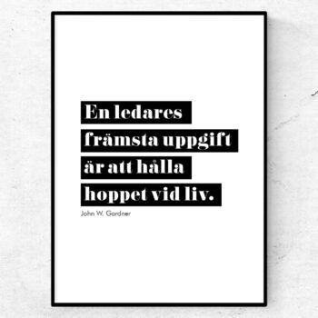 en ledares främsta uppgift chef poster