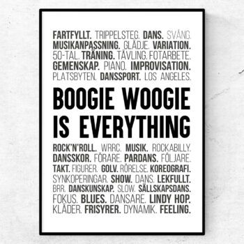 boogie woogie poster tavla