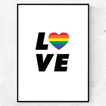 Equal Love pride poster tavla